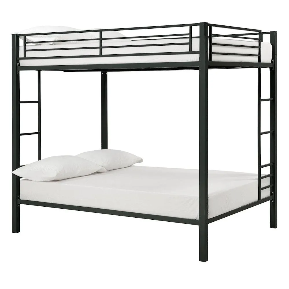 Full/Full Metal Bunk Bed in Black