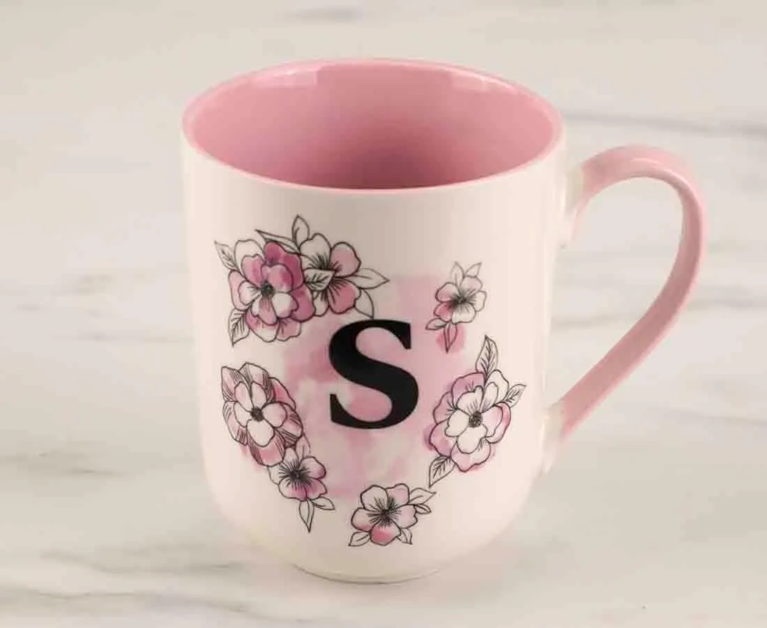 Monogram 'S' Mug, Holly, 480 ml
