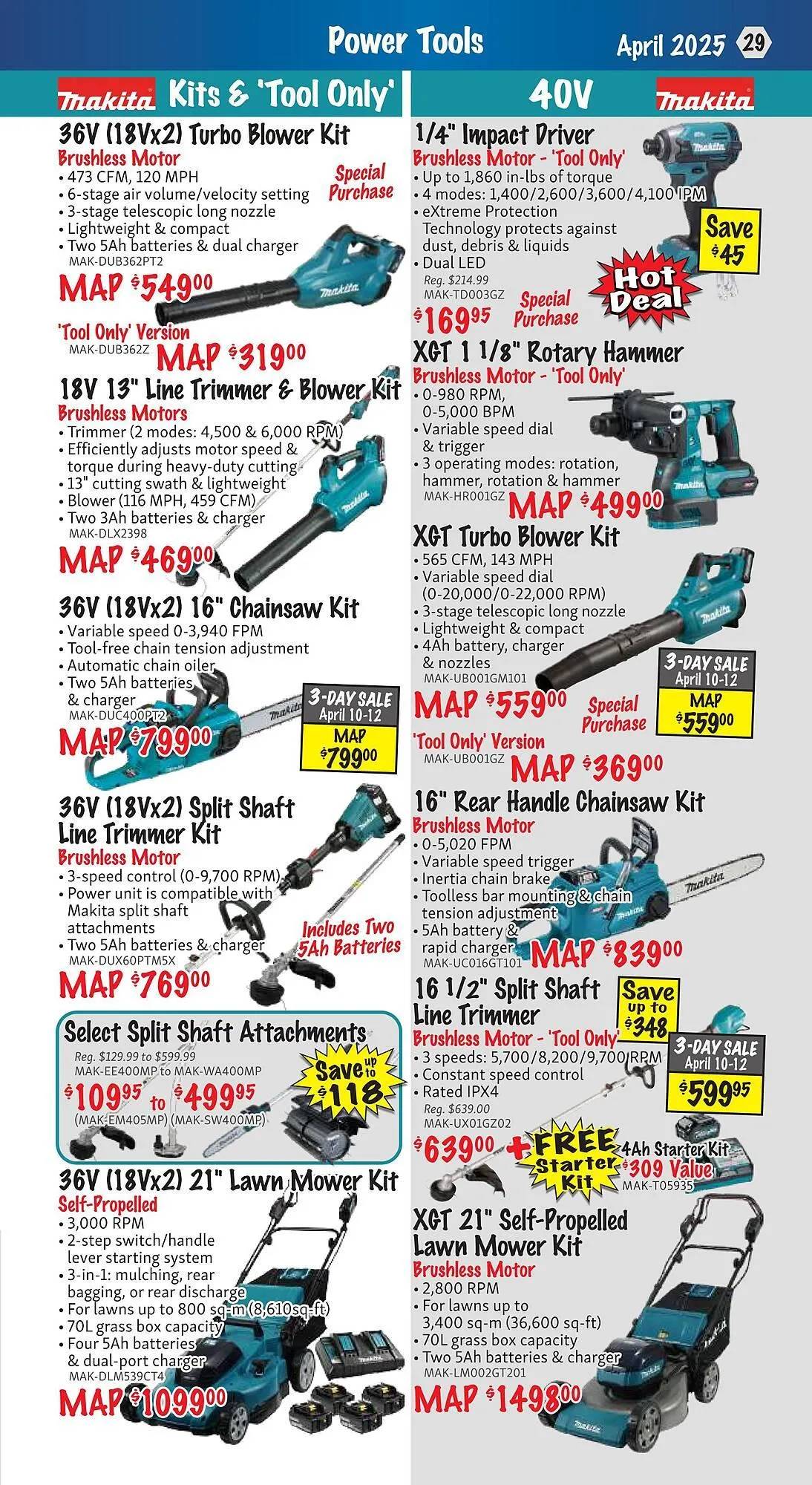 KMS Tools flyer from April 1 to April 30 2025 - flyer page 29