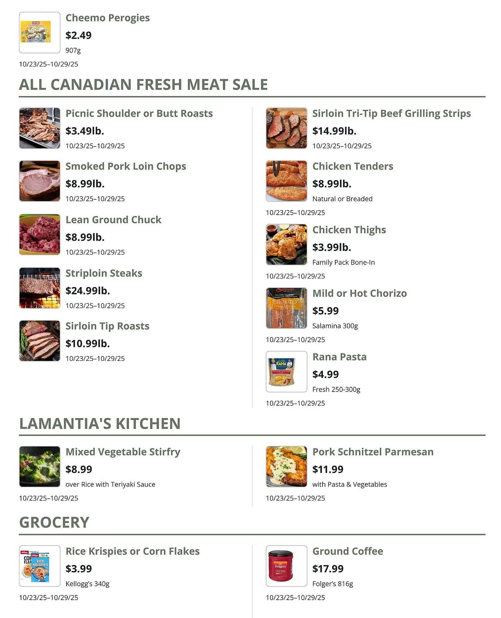 Lamantia's flyer from October 23 to October 29 2025 - flyer page 2