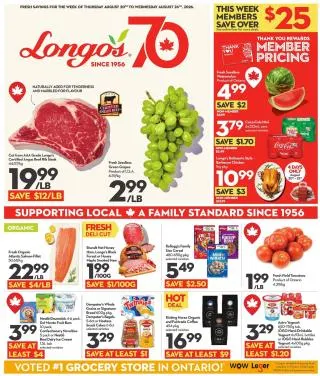 Longo's Flyer from August 20 to August 26 2026 - flyer page 1