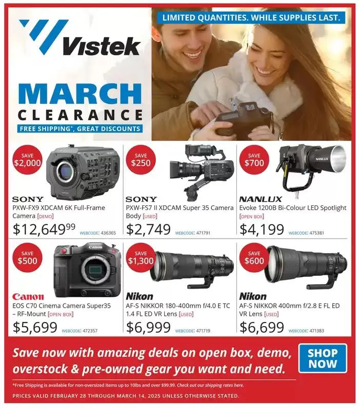 March Clearance from March 5 to March 14 2025 - flyer page 1