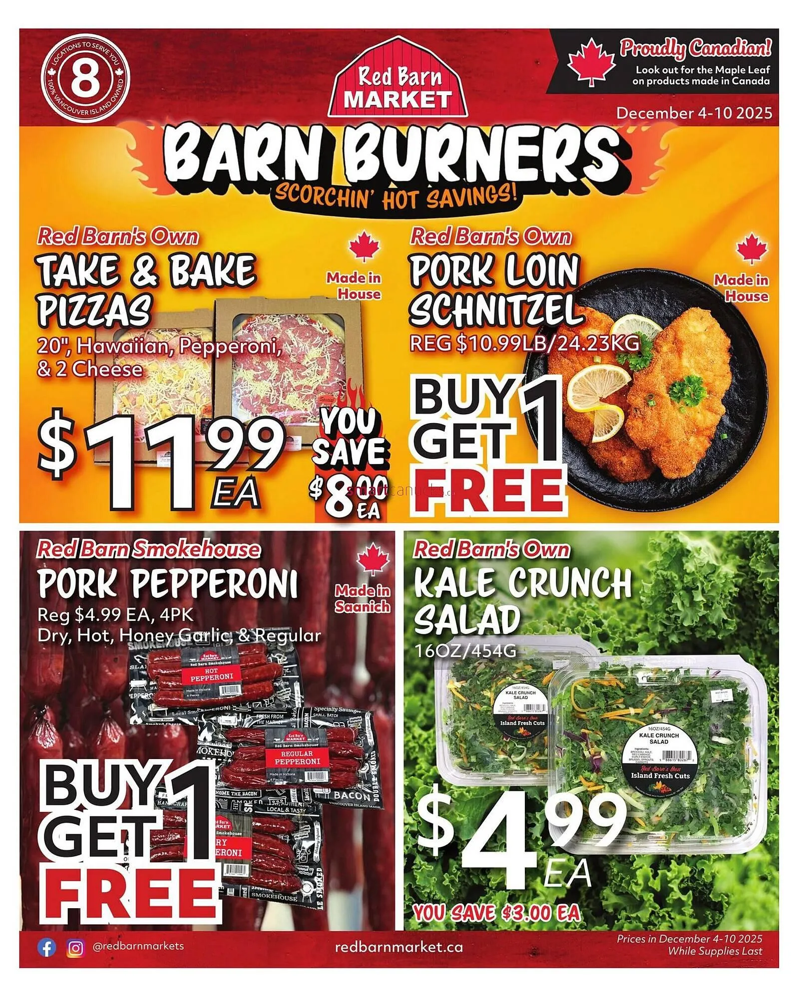 Red Barn Market flyer from December 4 to December 10 2025 - flyer page 1