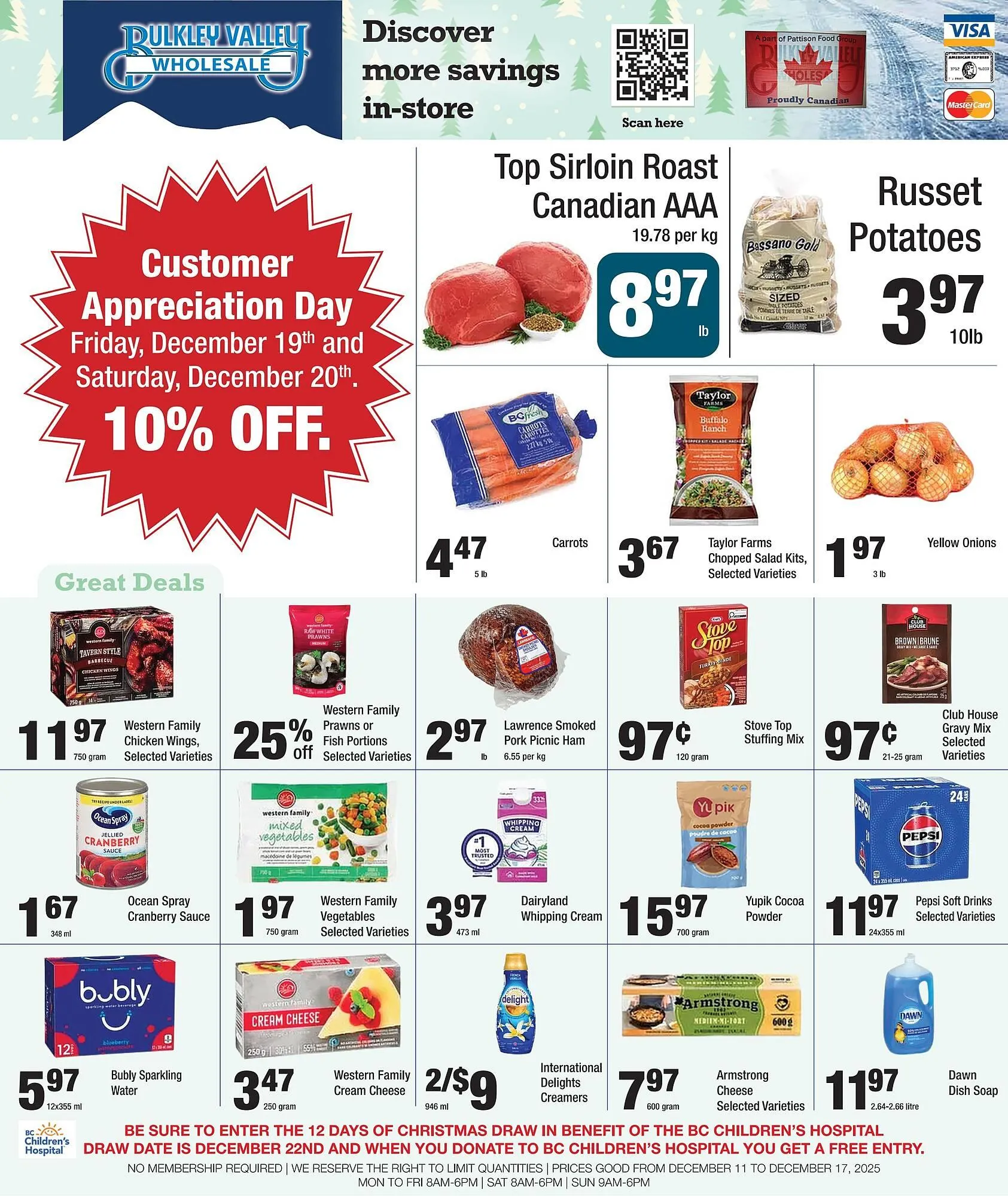 Bulkley Valley Wholesale flyer from December 11 to December 17 2025 - flyer page 1