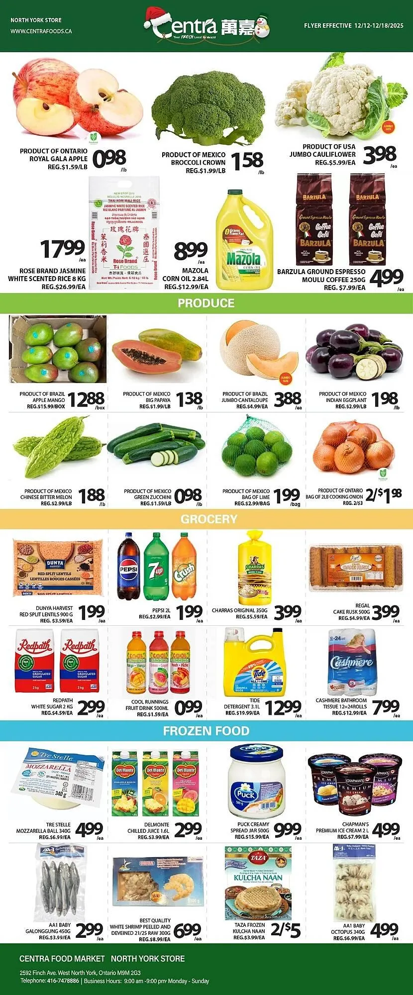 Centra Food Market flyer from December 12 to December 18 2025 - flyer page 1