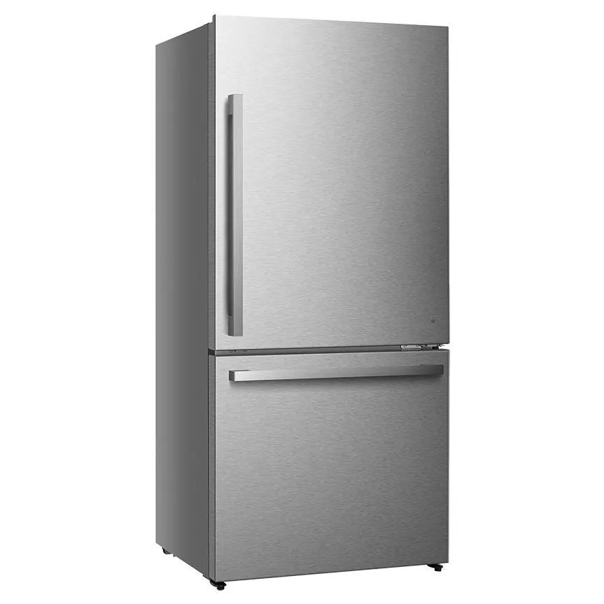Hisense Fingerprint Resistant Titanium 31" Counter-Depth Bottom Mount Fridge (17 Cu.Ft) - RB17A2CSE