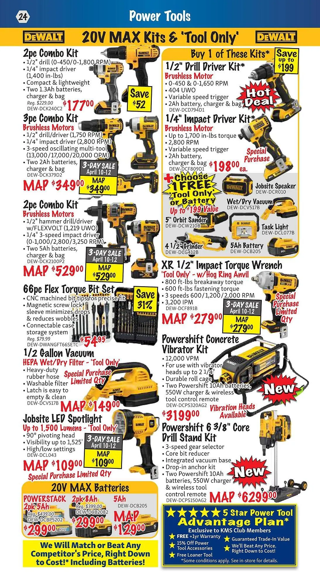 KMS Tools flyer from April 1 to April 30 2025 - flyer page 24