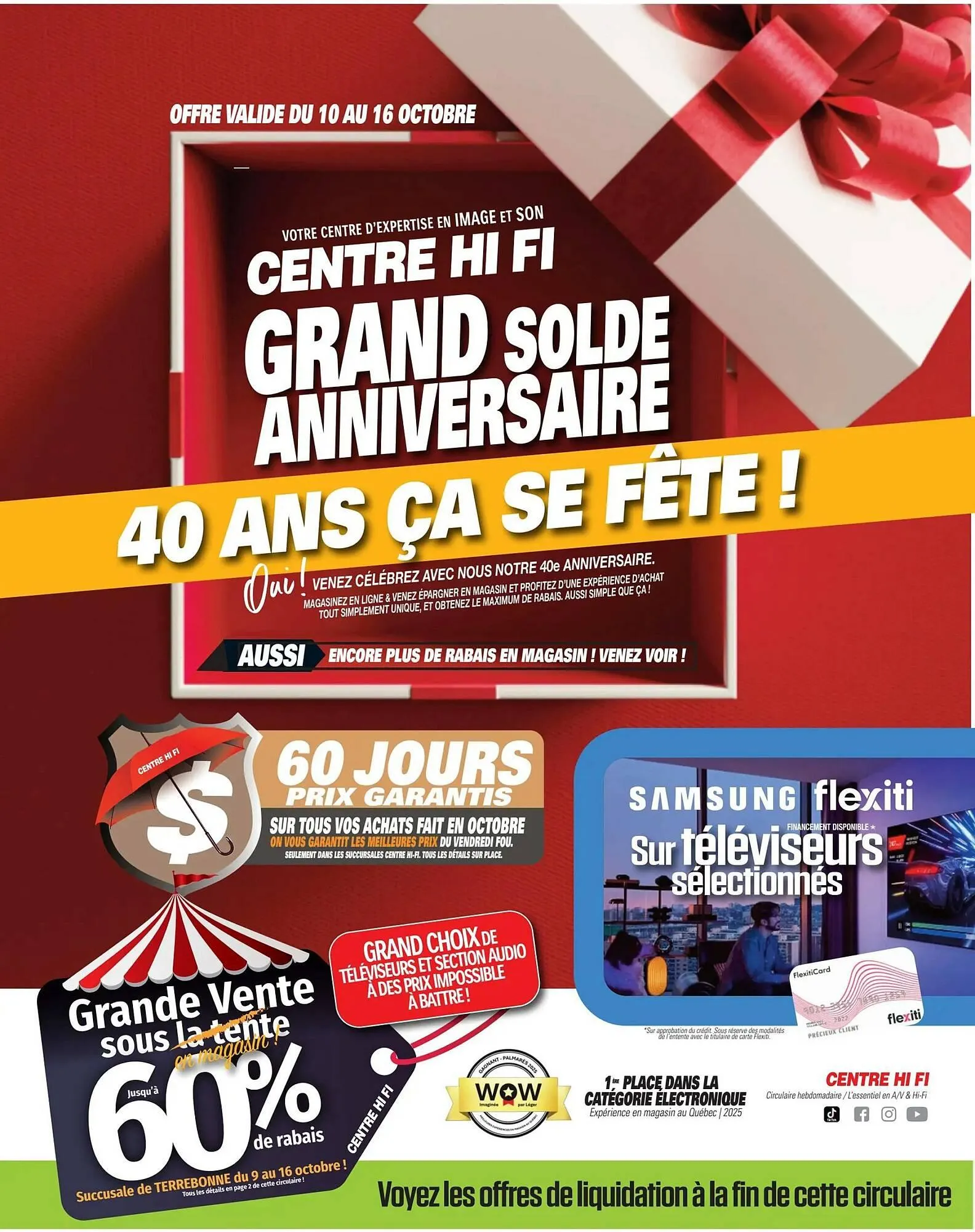 Centre Hi-Fi flyer from October 10 to October 16 2025 - flyer page 1