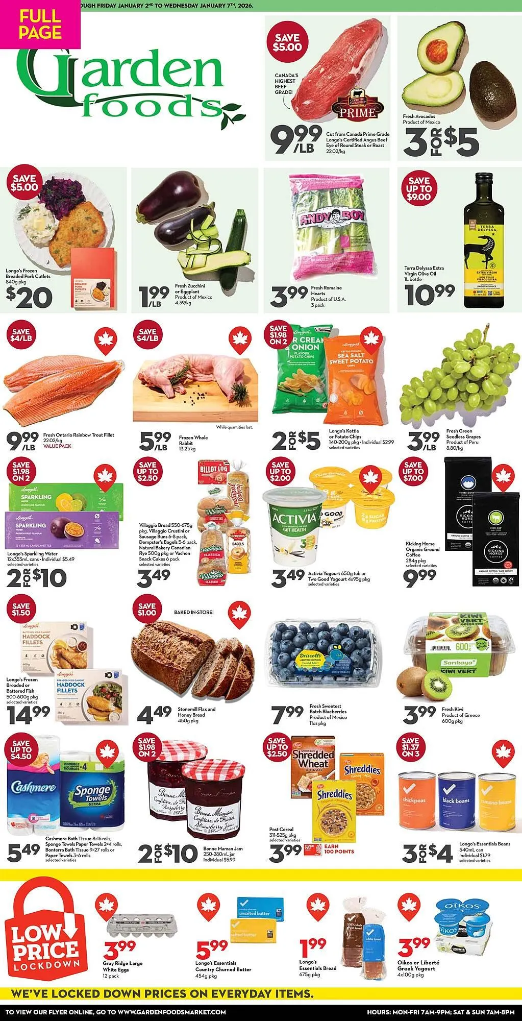 Garden Foods flyer from January 2 to January 7 2026 - flyer page 1