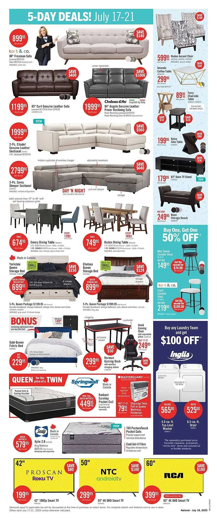 The Brick flyer from July 17 to July 31 2025 - flyer page 2