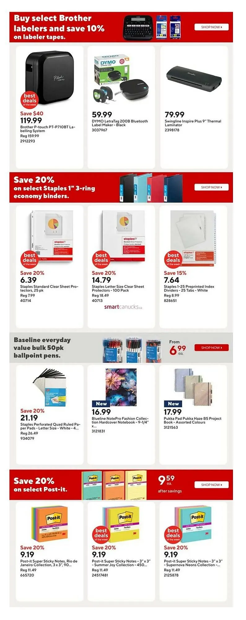 Staples flyer from October 31 to November 6 2025 - flyer page 11