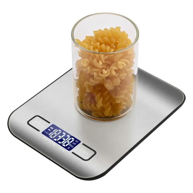 Professional Digital Kitchen Scale Stainless Steel, Max 10kg - LIVINGbasics®