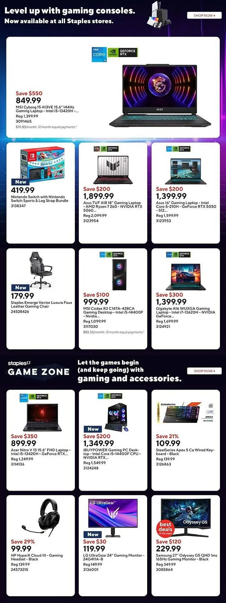 Staples flyer from November 7 to November 14 2025 - flyer page 11