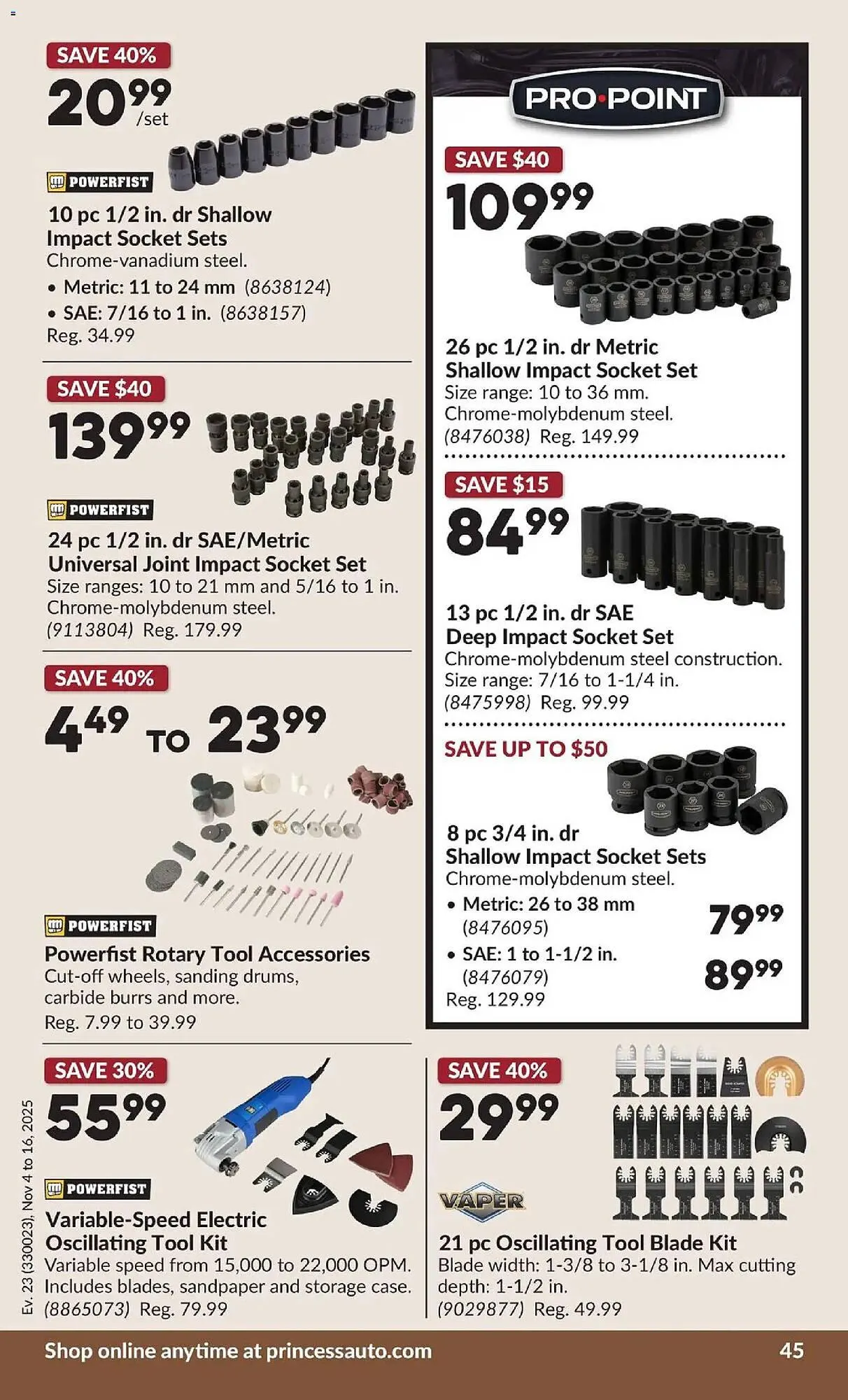 Princess Auto flyer from November 4 to November 17 2025 - flyer page 52