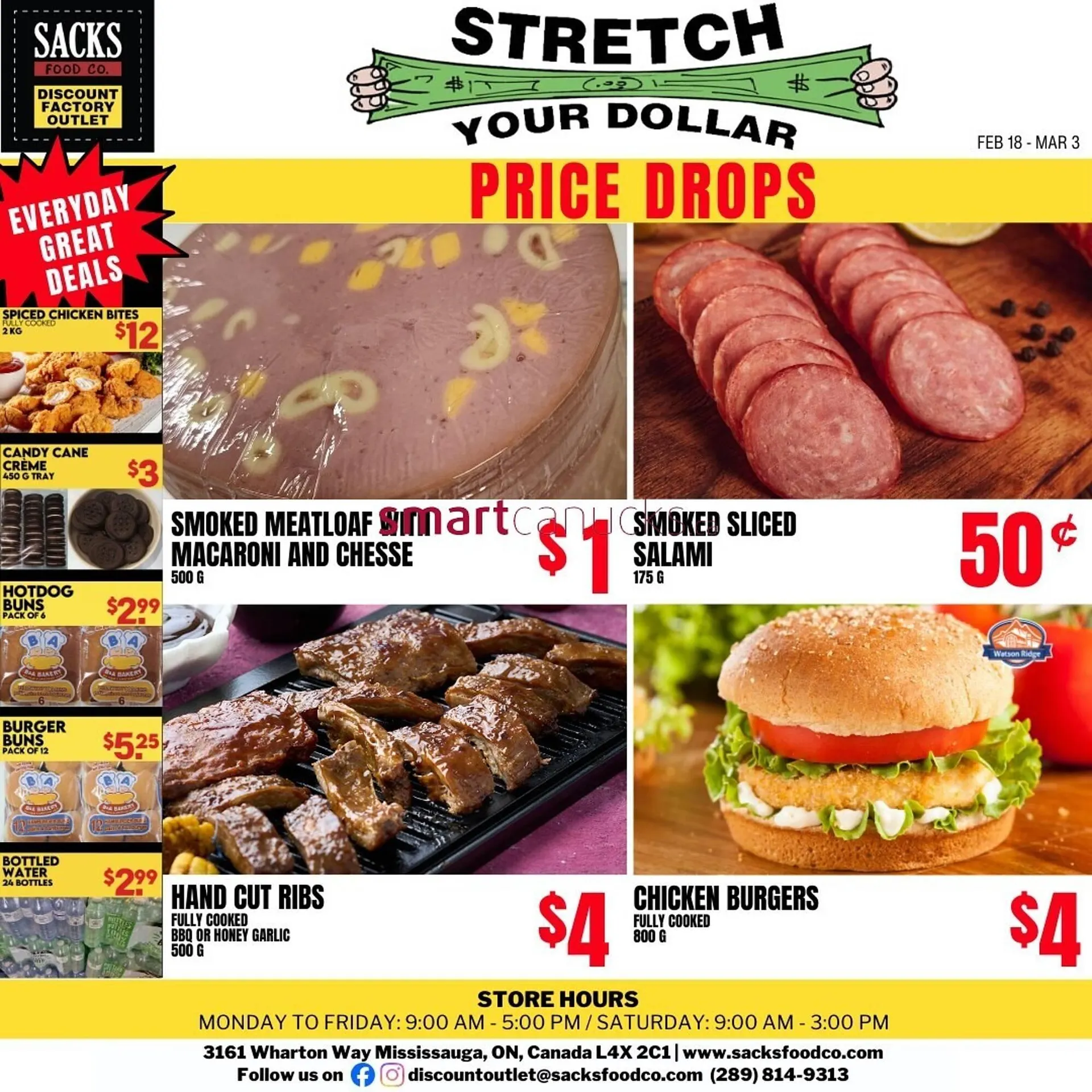 Sacks Food Co. flyer from February 18 to March 3 2026 - flyer page 1