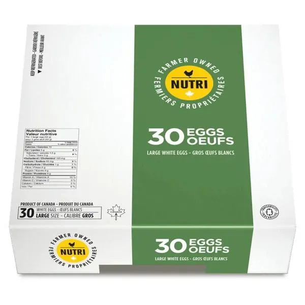 Nutri White Eggs 30eggs