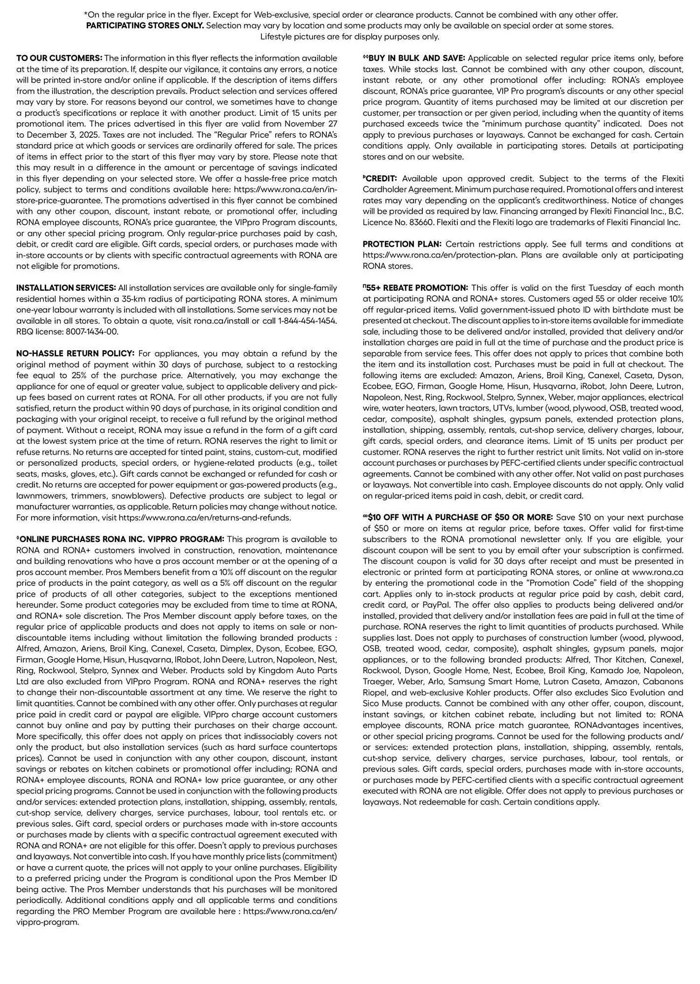 RONA flyer from November 27 to December 18 2025 - flyer page 23