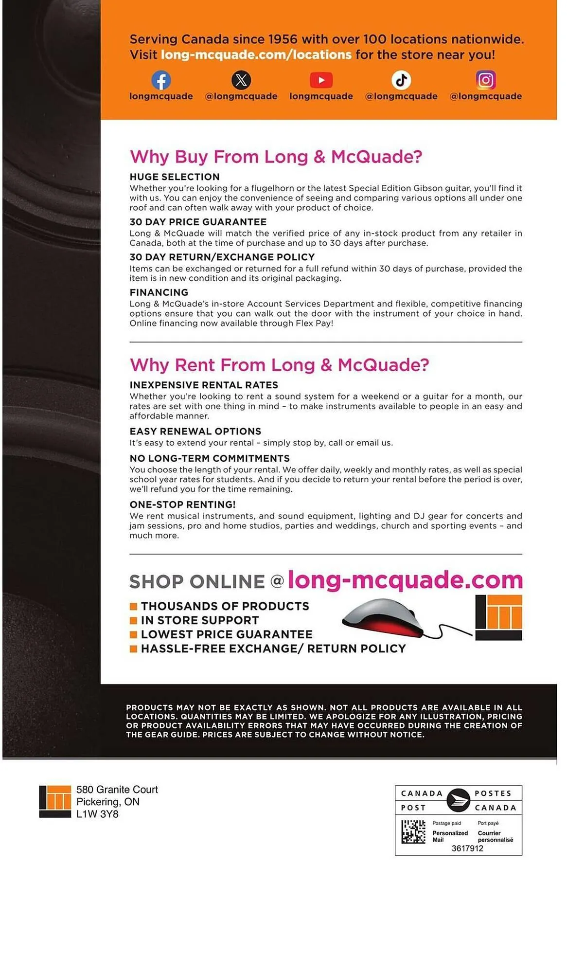 Long & McQuade flyer from November 5 to July 31 2026 - flyer page 196