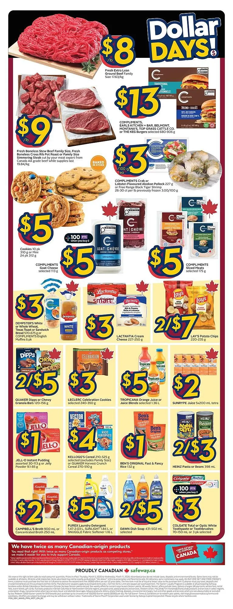 Safeway flyer from March 5 to March 11 2026 - flyer page 3