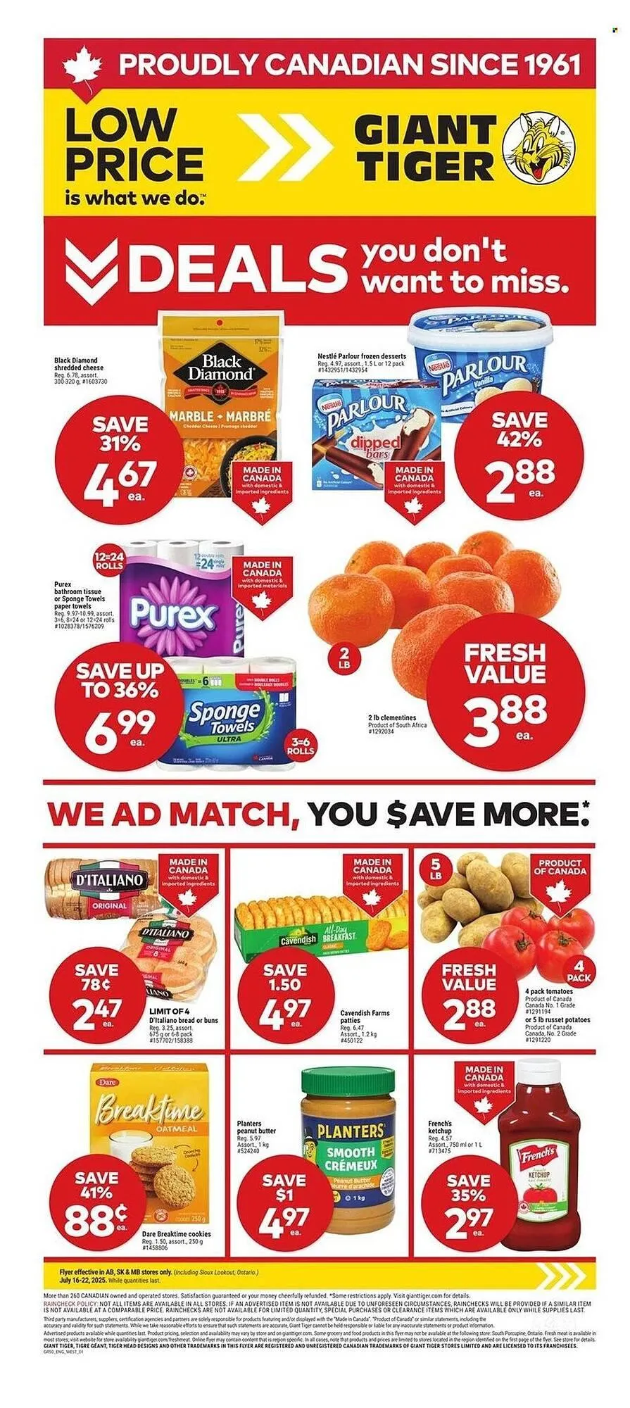 Giant Tiger flyer from July 16 to July 22 2025 - flyer page 1