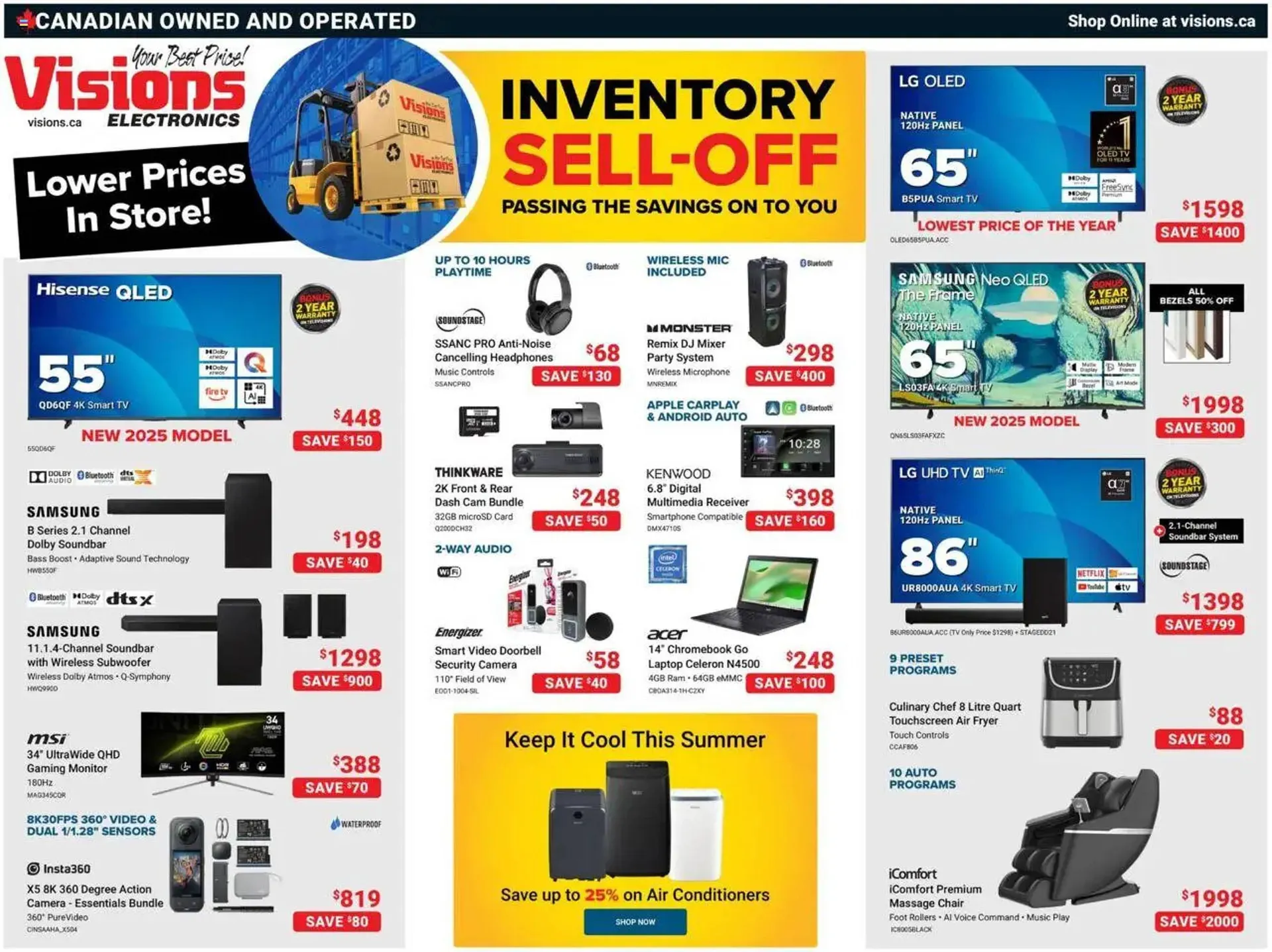 Visions Electronics flyer - 1