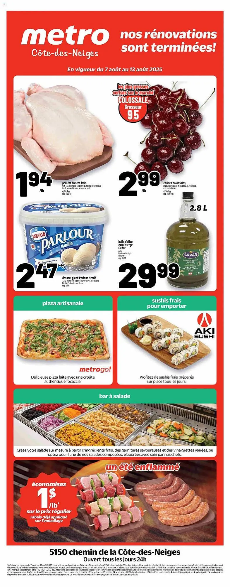 Metro flyer from August 7 to August 13 2025 - flyer page 1