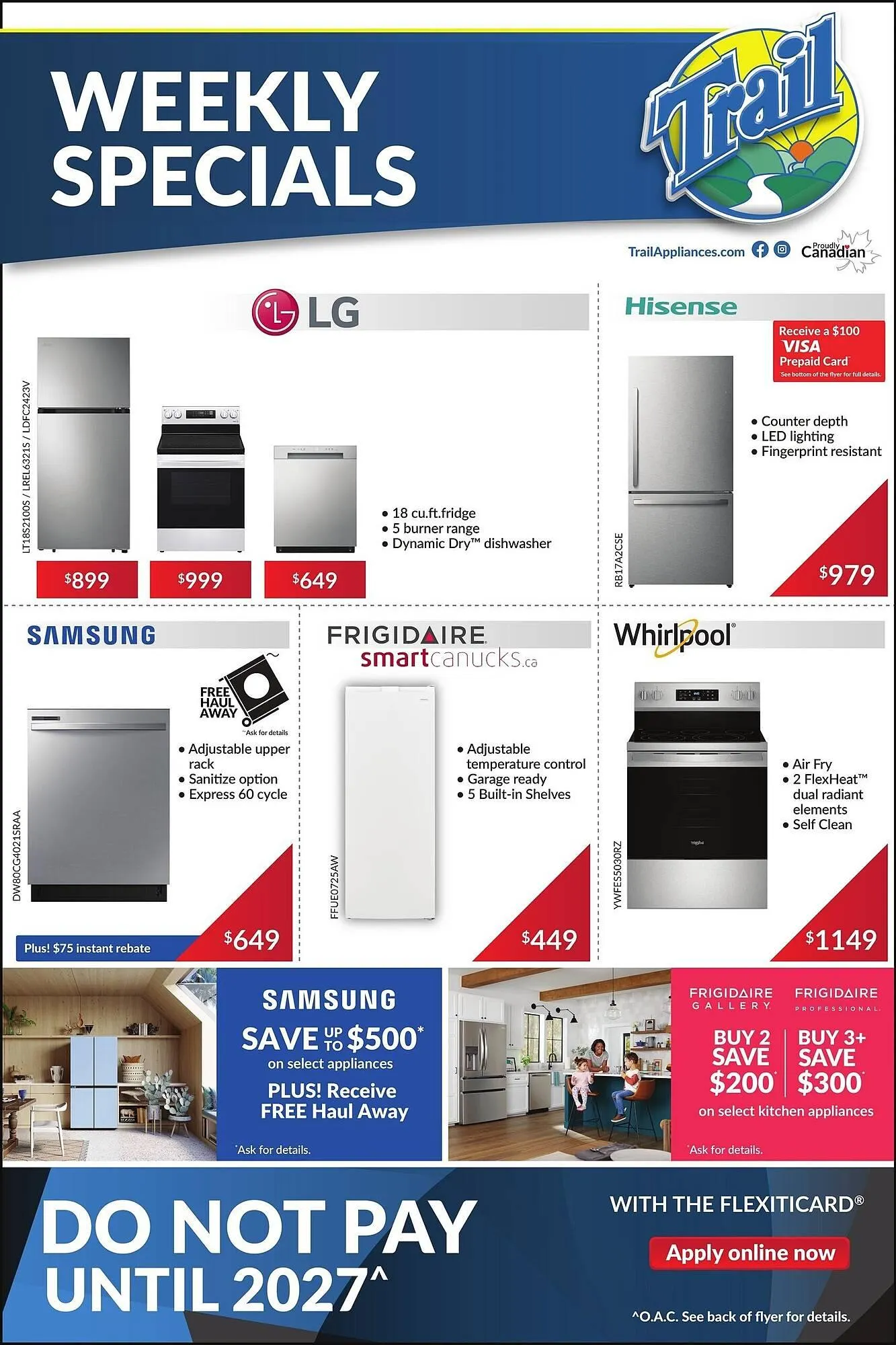 Trail Appliances flyer from October 2 to October 15 2025 - flyer page 1