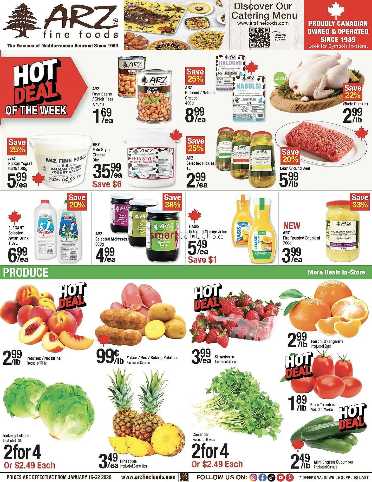 Arz Fine Foods flyer from January 16 to January 22 2026 - flyer page 1
