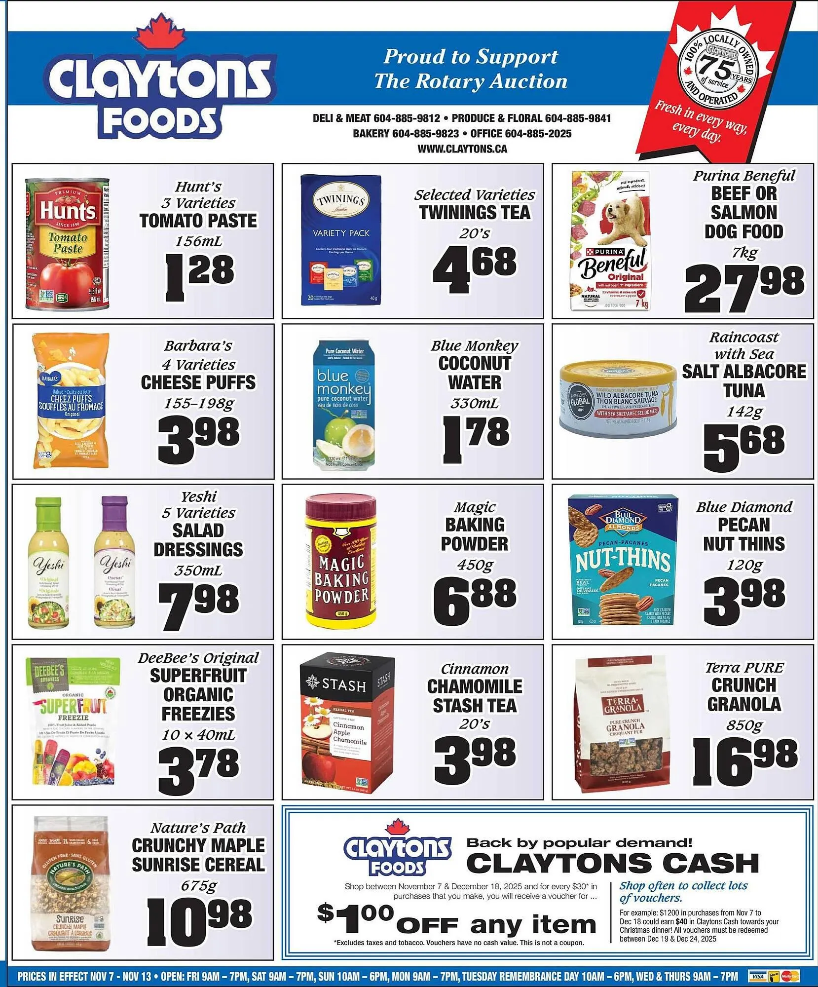 Claytons Heritage Market flyer from November 7 to November 13 2025 - flyer page 4