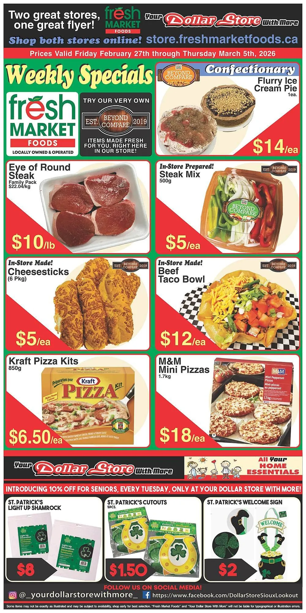Fresh Market Foods flyer from February 27 to March 5 2026 - flyer page 1