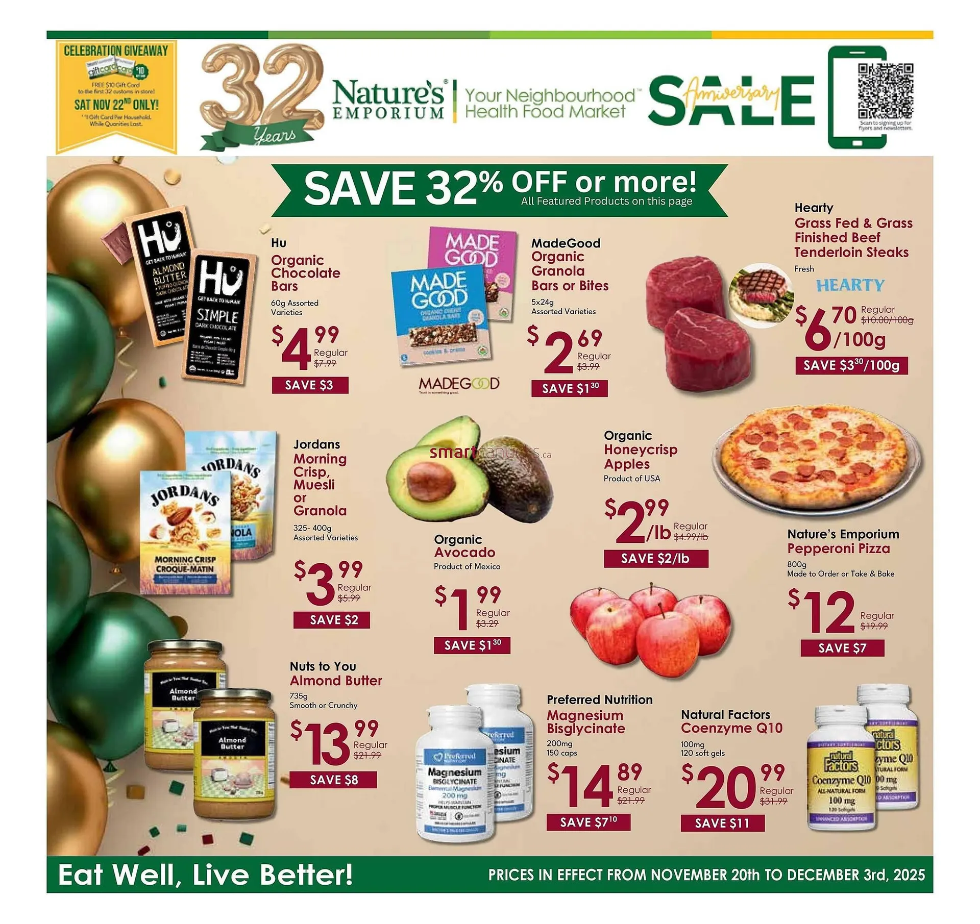 Nature's Emporium flyer from November 20 to November 26 2025 - flyer page 1