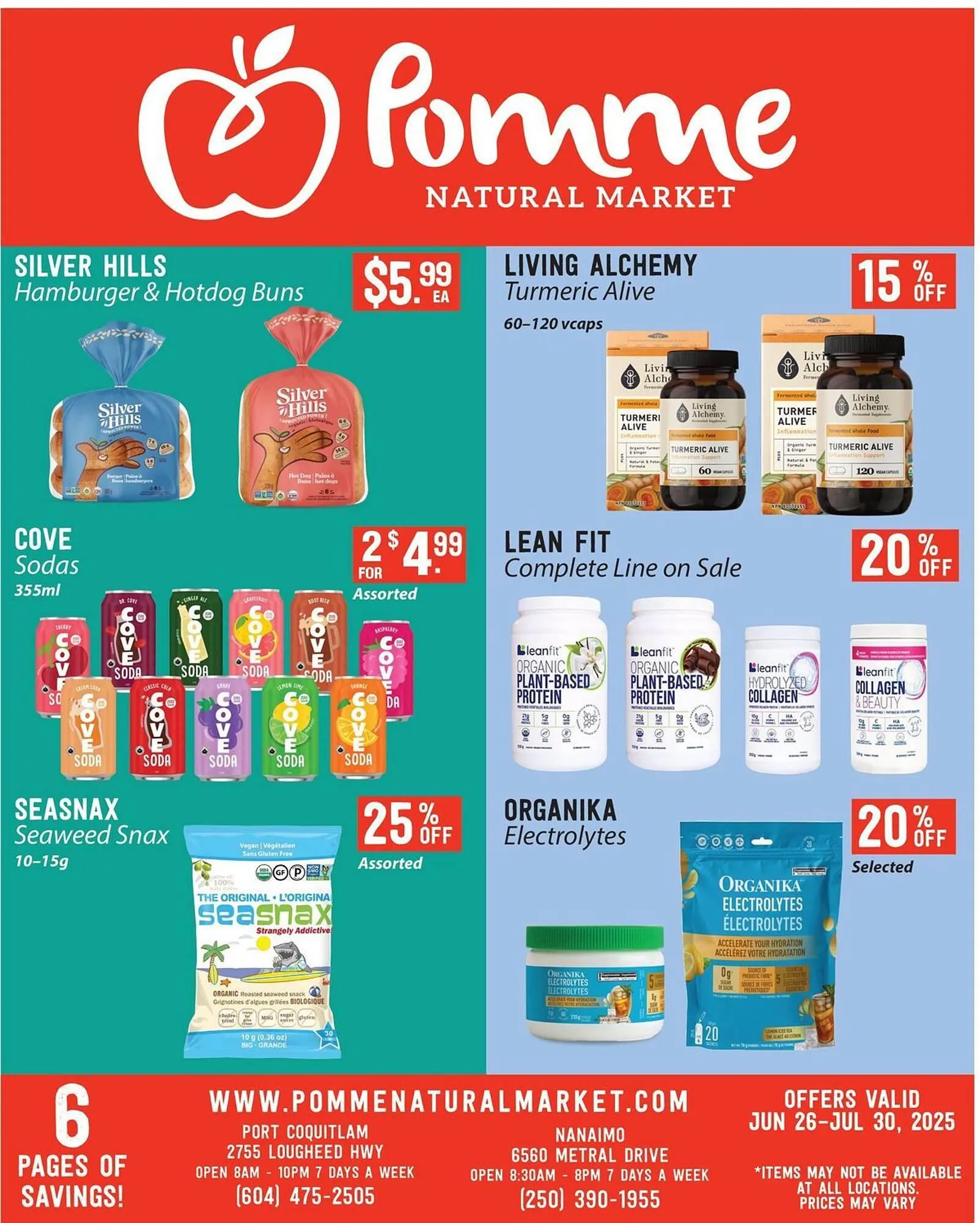 Pomme Natural Market flyer - 1