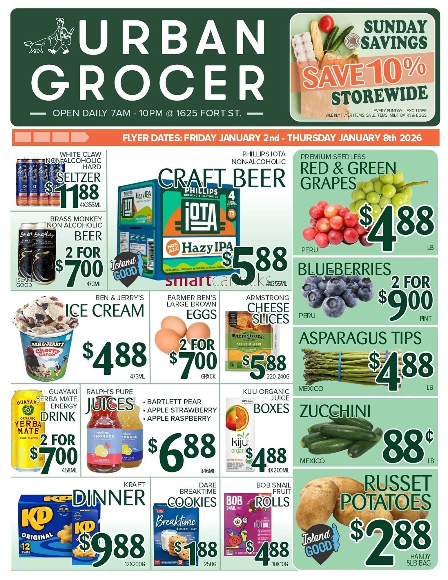 Urban Grocer flyer from January 2 to January 8 2026 - flyer page 1