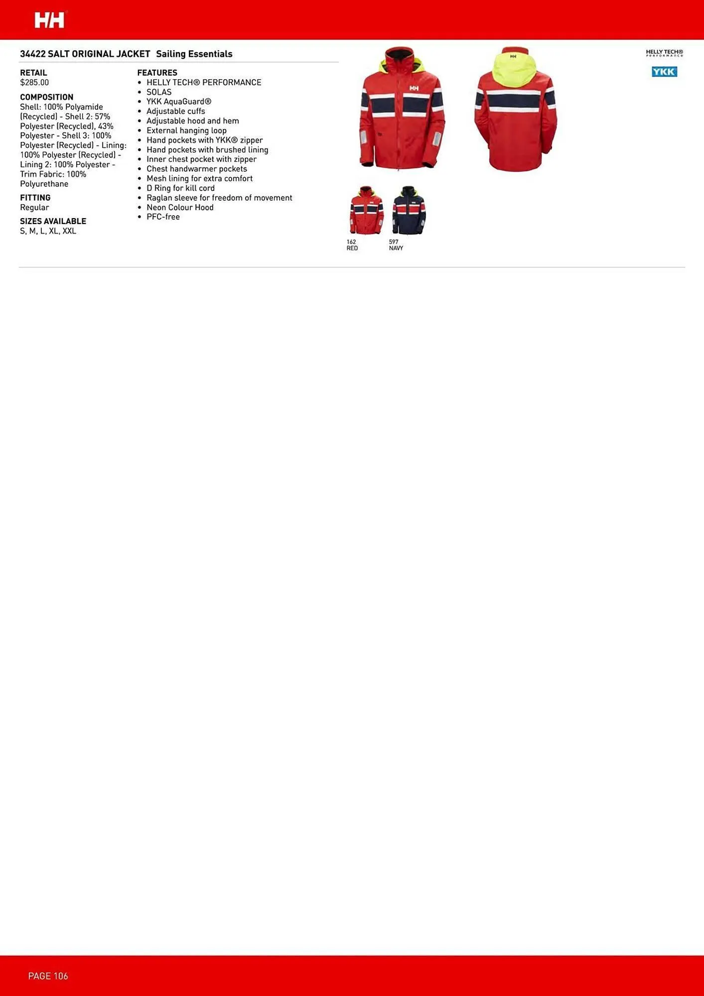 Helly Hansen flyer from September 11 to February 28 2026 - flyer page 106