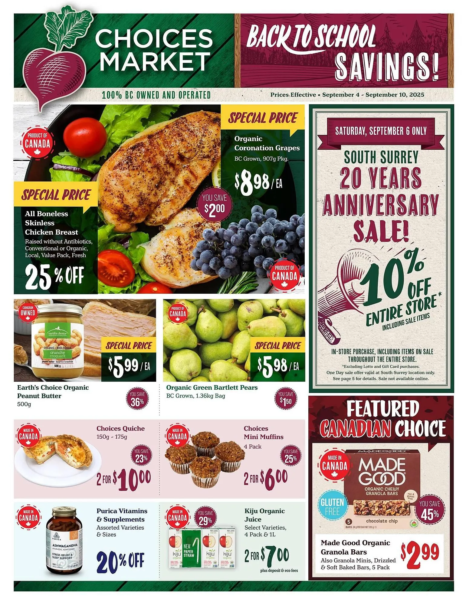 Choices Market flyer from September 5 to September 11 2025 - flyer page 1
