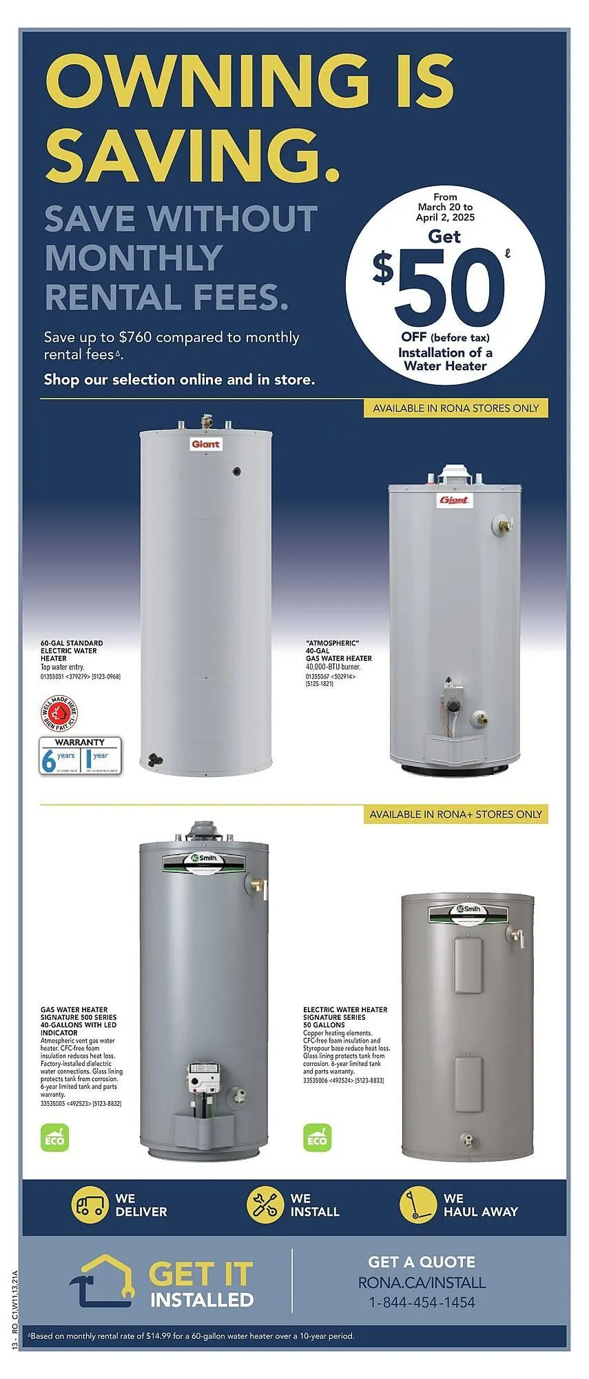 RONA flyer from March 28 to April 4 2025 - flyer page 11