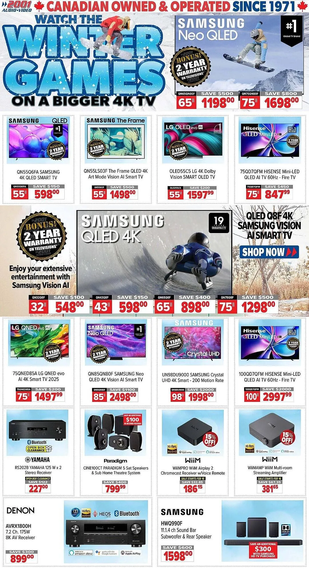 2001 Audio Video flyer - 1