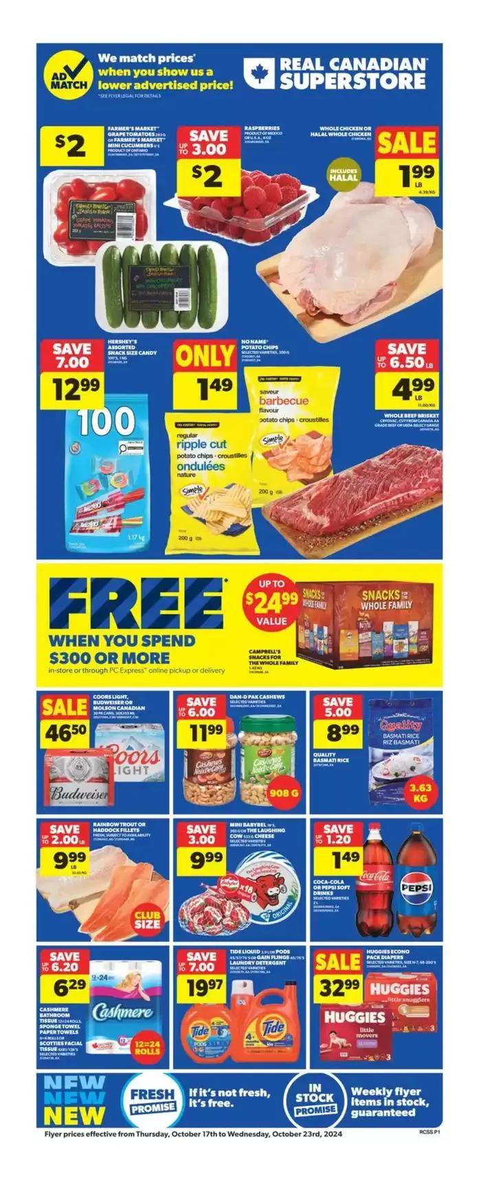 Offers for bargain hunters from October 17 to October 23 2024 - flyer page 1