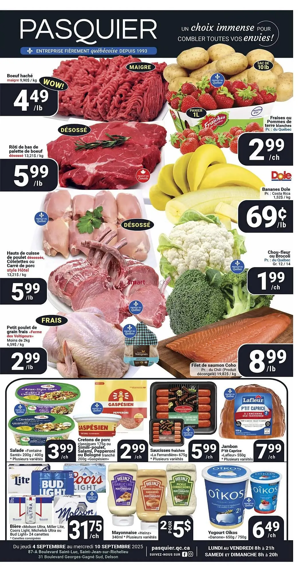 Pasquier flyer from September 5 to September 11 2025 - flyer page 1