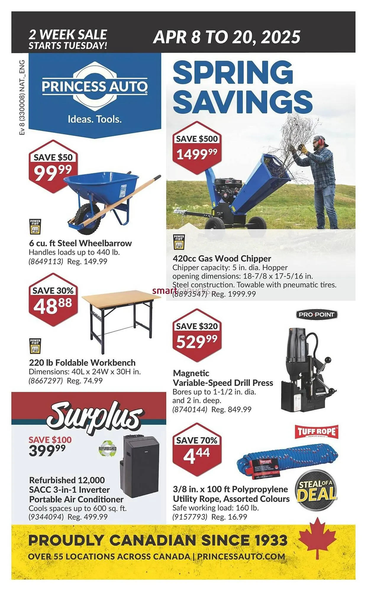 Princess Auto flyer from April 6 to April 12 2025 - flyer page 1
