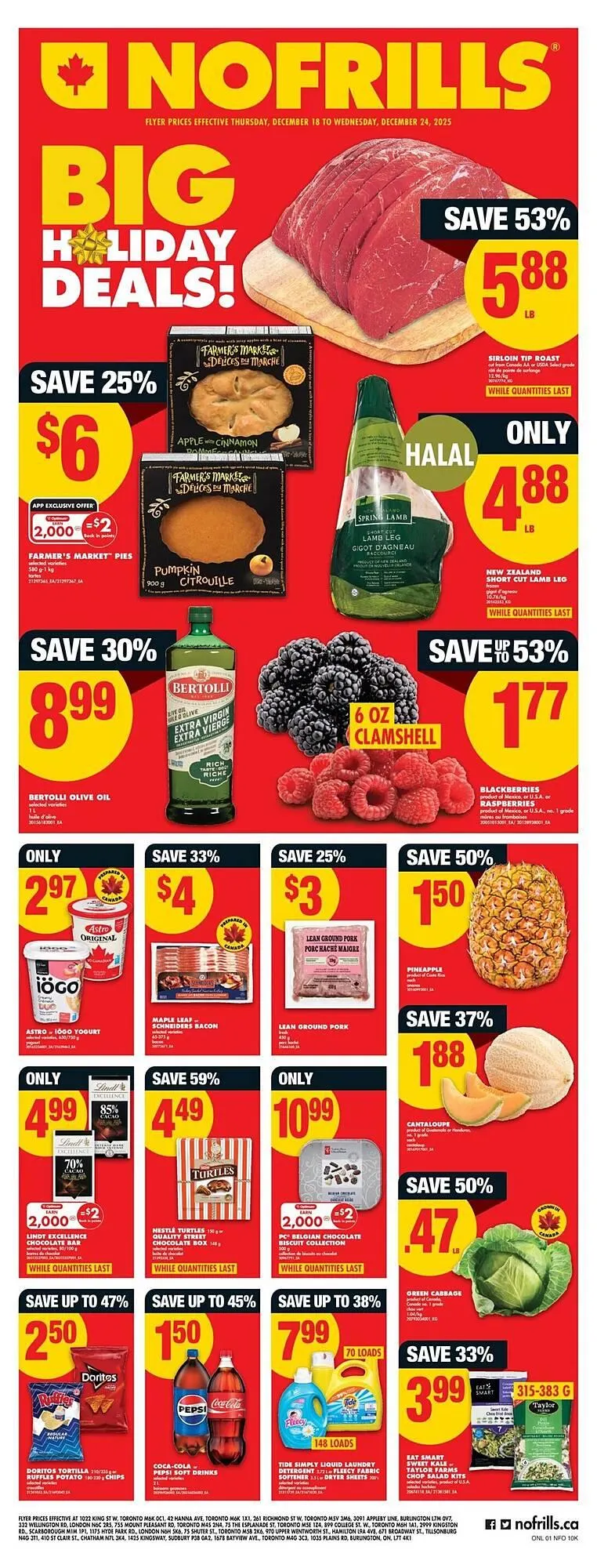 No Frills flyer from December 18 to December 25 2025 - flyer page 1