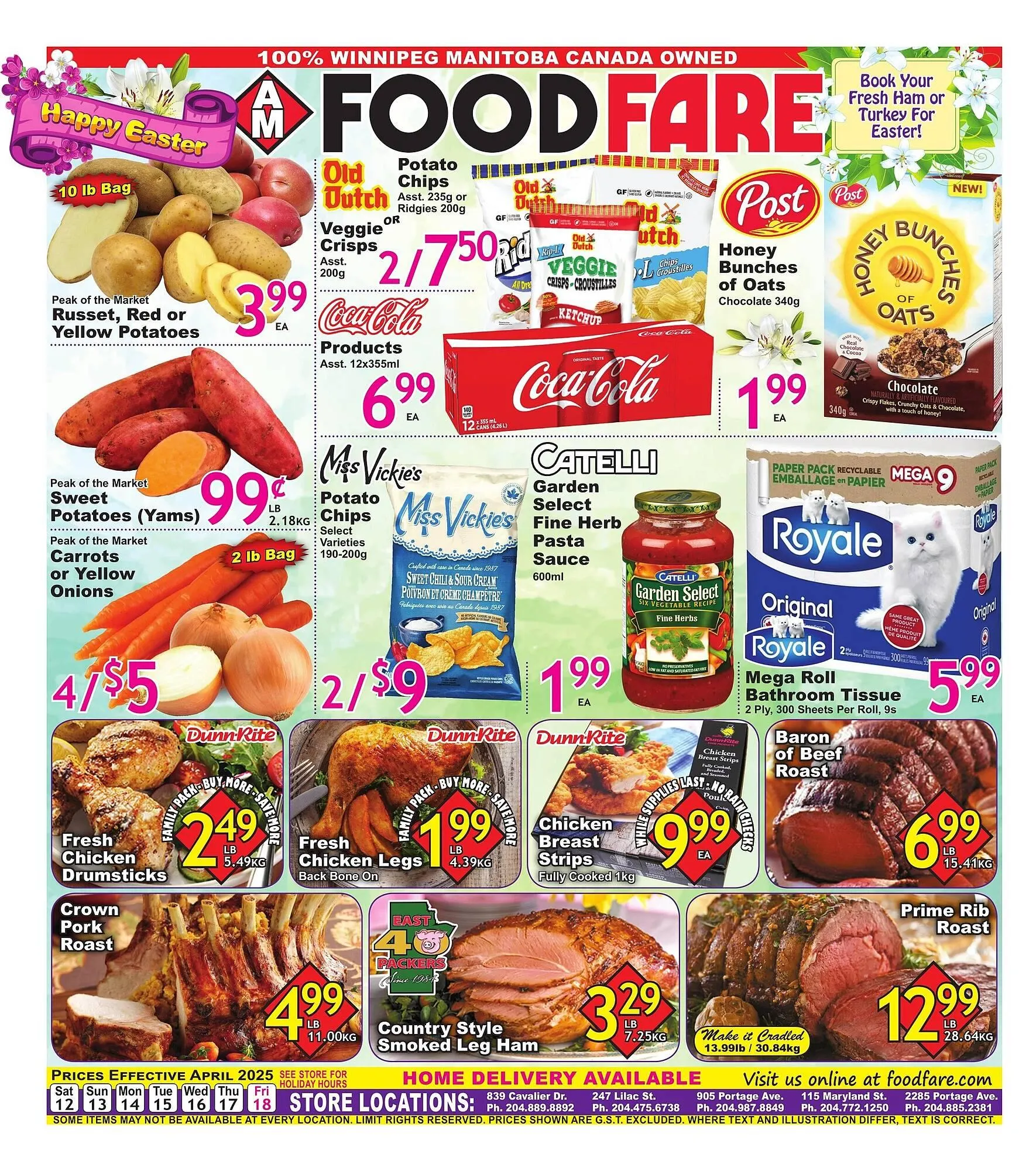 Food Fare flyer from April 11 to April 17 2025 - flyer page 1