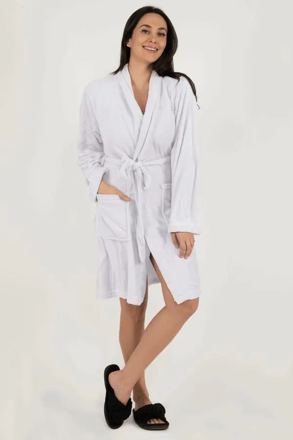 Deluxe microfiber bathrobe