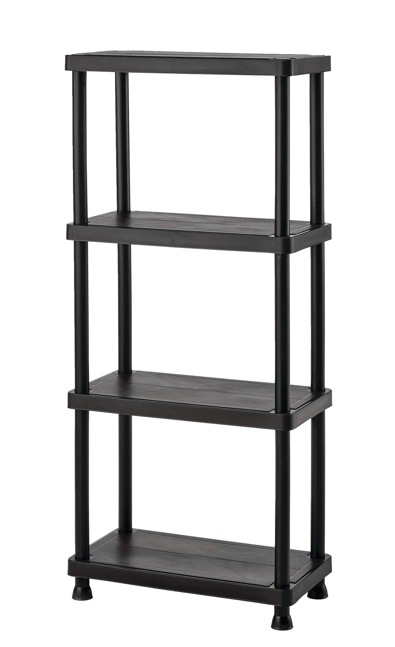 Mastercraft 4-Shelf Resin/ Plastic Storage Rack/ Shelving Unit, 23 x 12 x 52-in