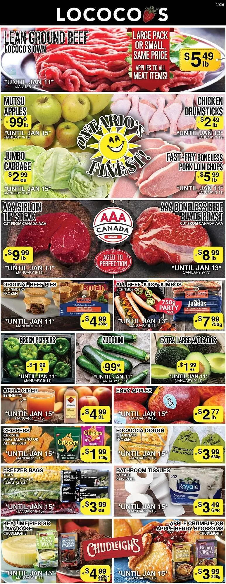 Lococo's flyer from January 9 to January 15 2026 - flyer page 1