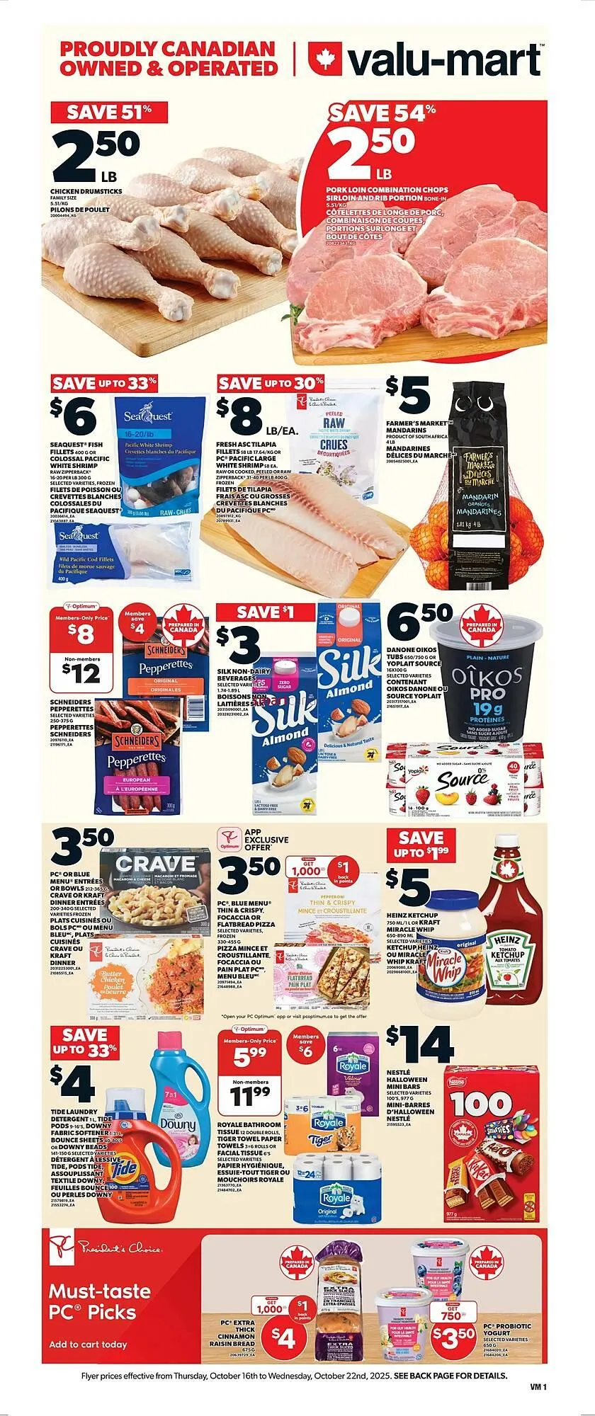Valu-mart flyer from October 16 to October 22 2025 - flyer page 1