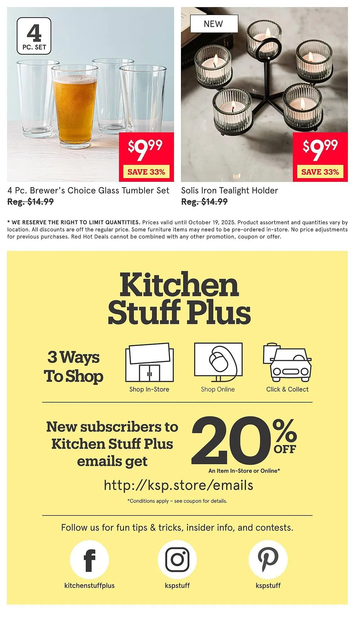Kitchen Stuff Plus flyer from October 15 to October 21 2025 - flyer page 6