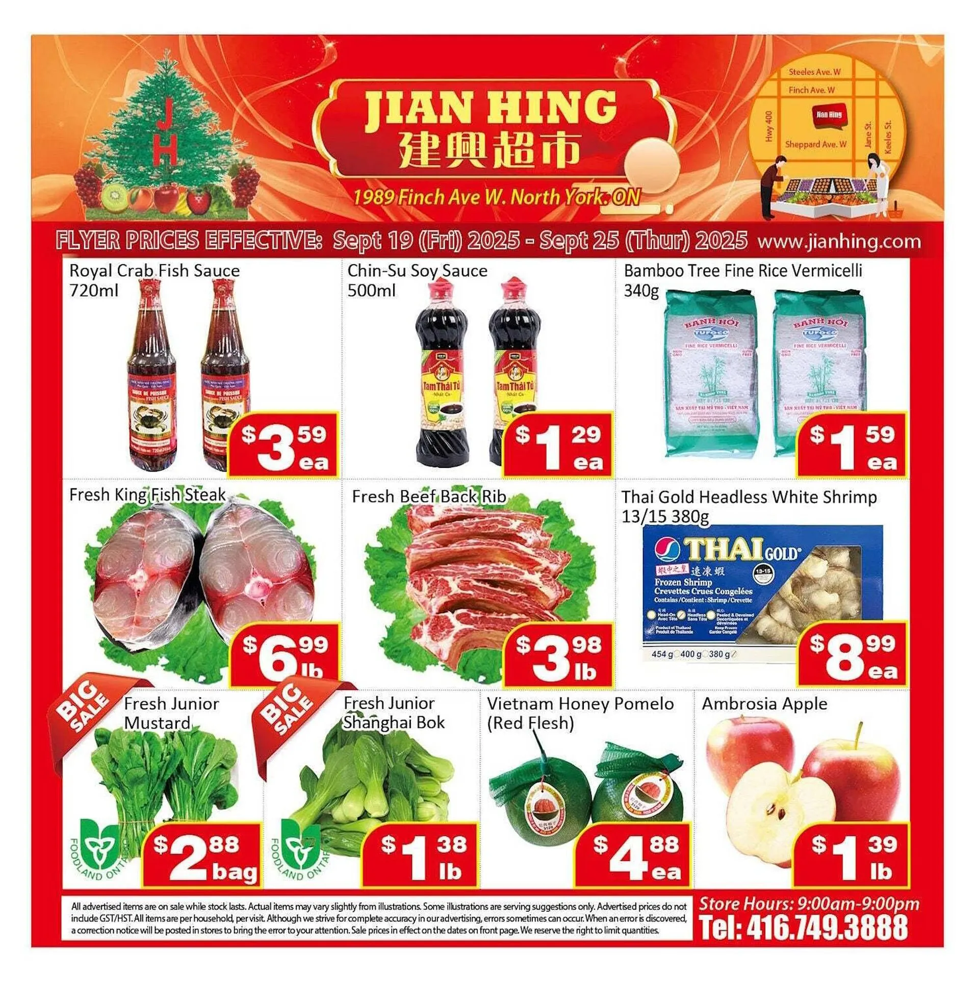 Jian Hing Supermarket flyer from September 19 to September 25 2025 - flyer page 1