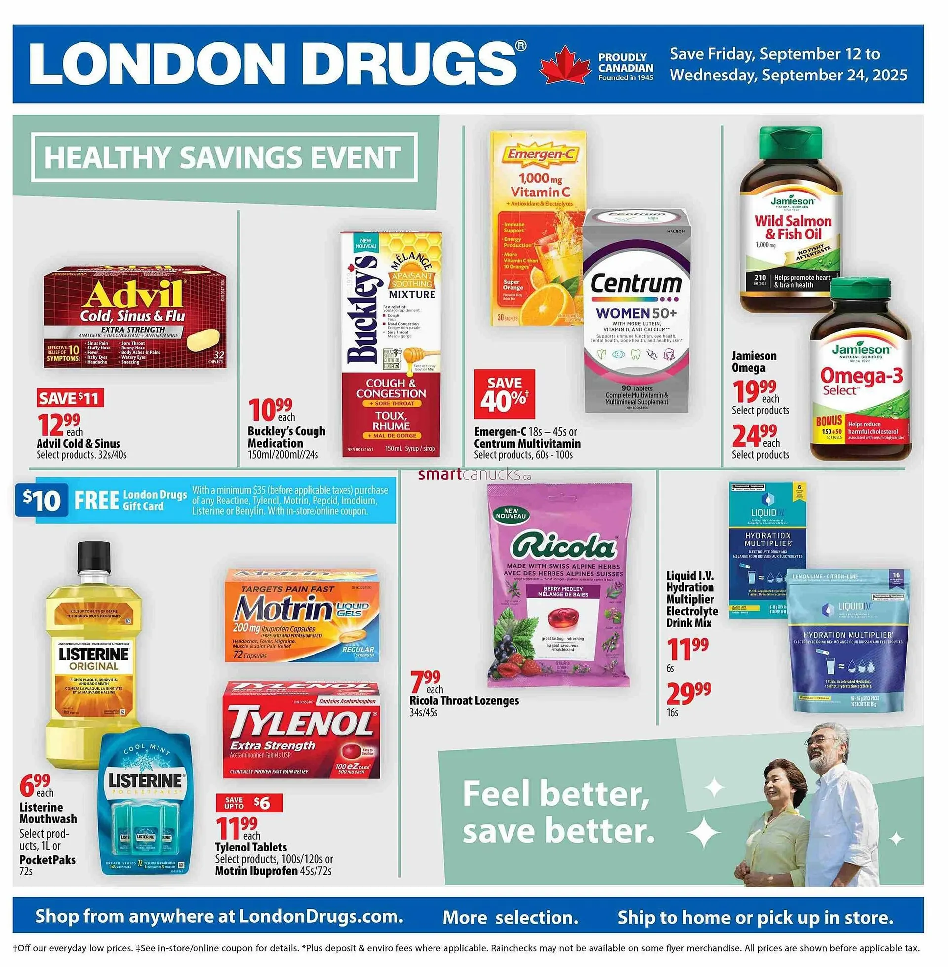 London Drugs flyer from September 12 to October 1 2025 - flyer page 1