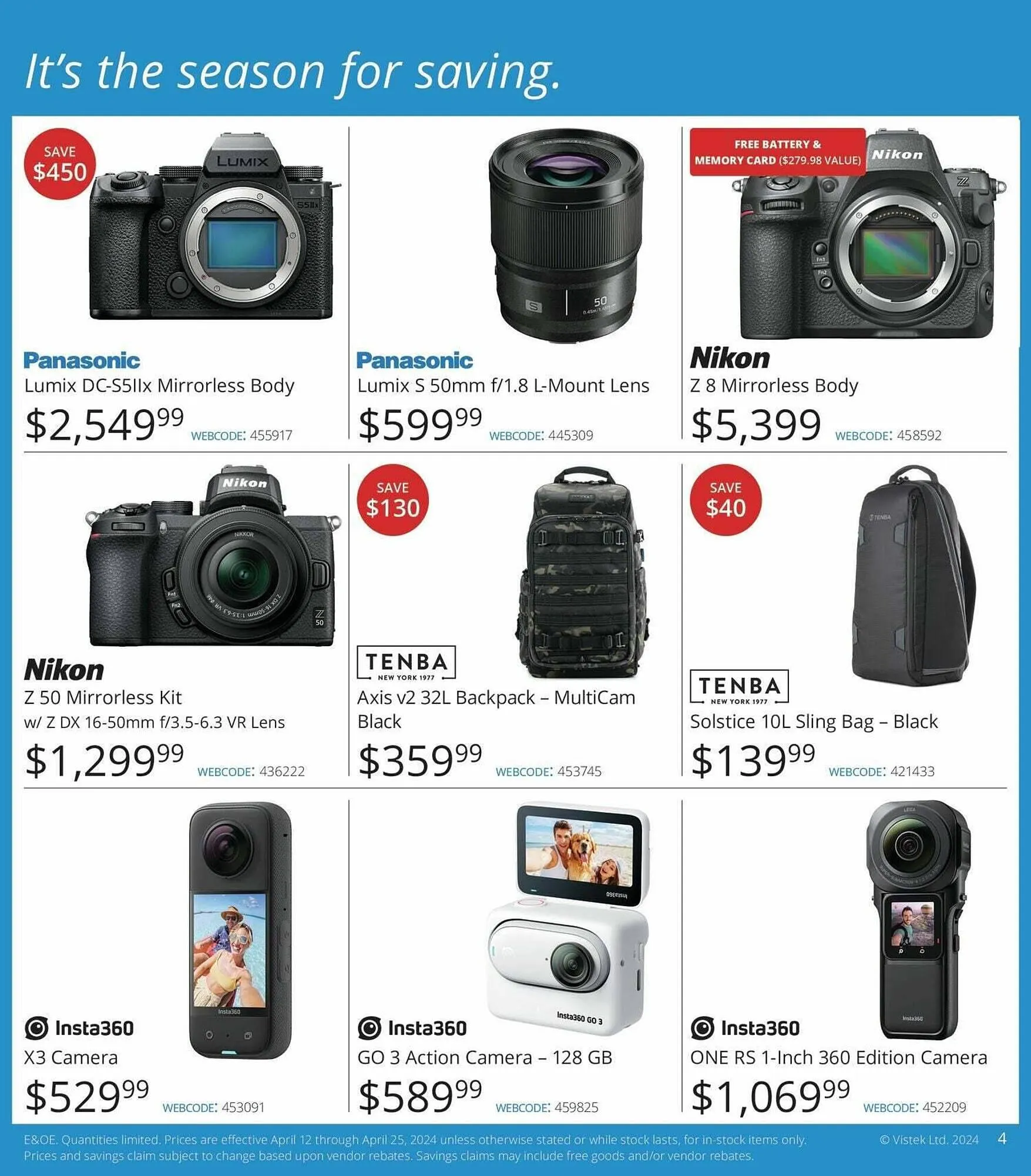 Vistek flyer from April 12 to April 19 2024 - flyer page 4